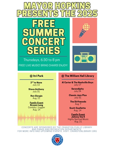 Mayor Hopkins Announces 2025 Free Summer Concert Series